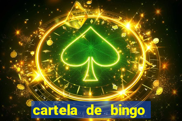 cartela de bingo cha de bebe